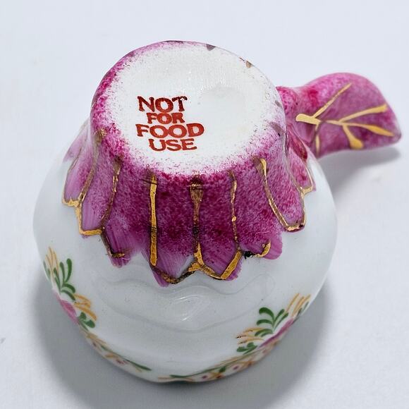 Miniature Tea Cup Flower  Devorative China  Gold Trim - Picture 5 of 8